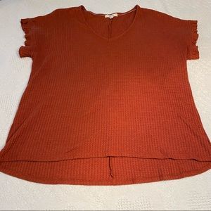 Peyton Primrose Waffle Knit Tee (1X)